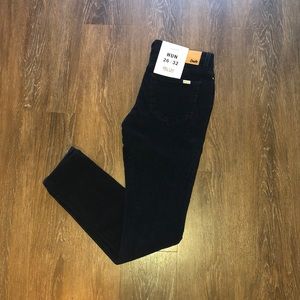 True Indigo Corduroy Mid Waist Slim Fit Pant